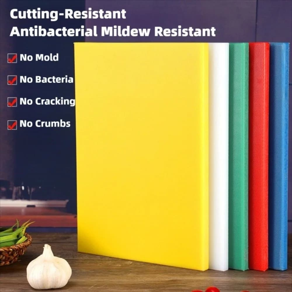HDPE Plastic Cutting Board 36*28*1.3cm Antibacterial Chopping Board Double Sided Cut Vegetables Meat Vegetable Cutting Board
