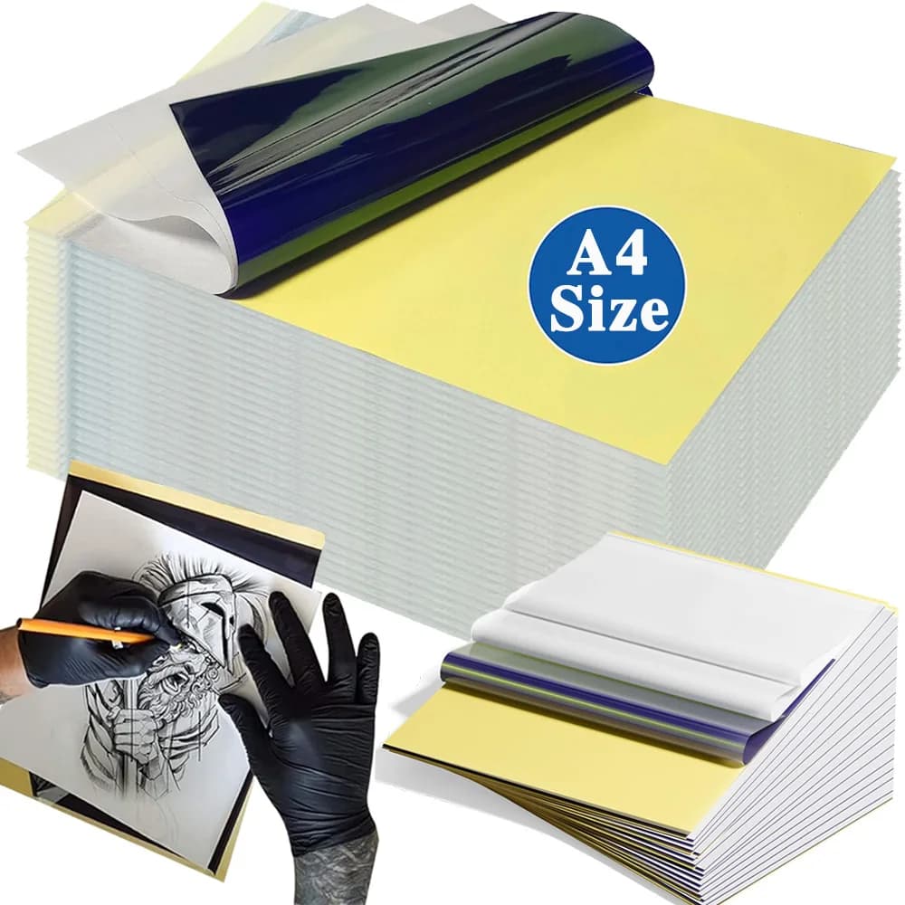 Tattoo Transfer Paper A4 Size Carbon Thermal Stencil Papers Tattoo Tracing Copier Paper for Printer Tattoo Accessories