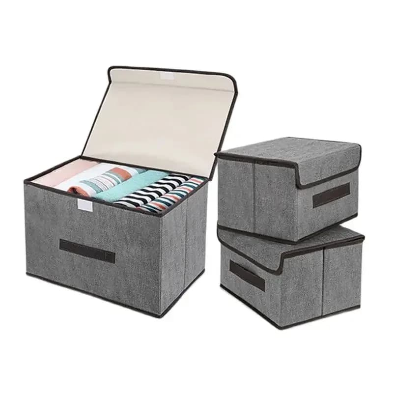 Foldable nonwoven fabric box, clothes organizer, underwear, socks, children's toys and cosmetics