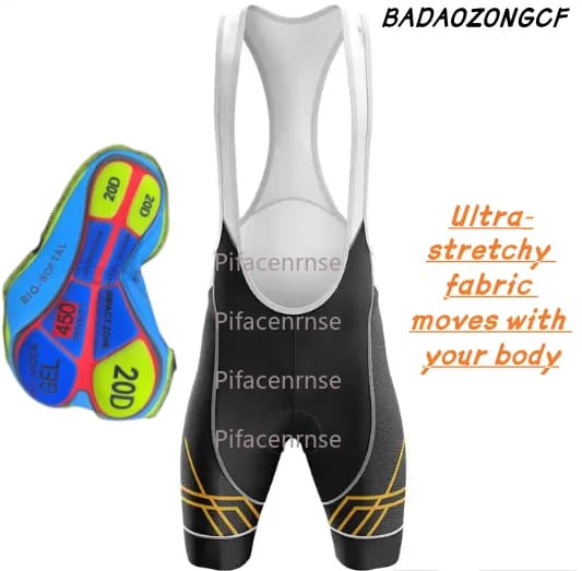 New Cycling Bib Shorts Men 19D Gel Pad Summer Team Outdoor MTB Bicycle Breathable Shorts