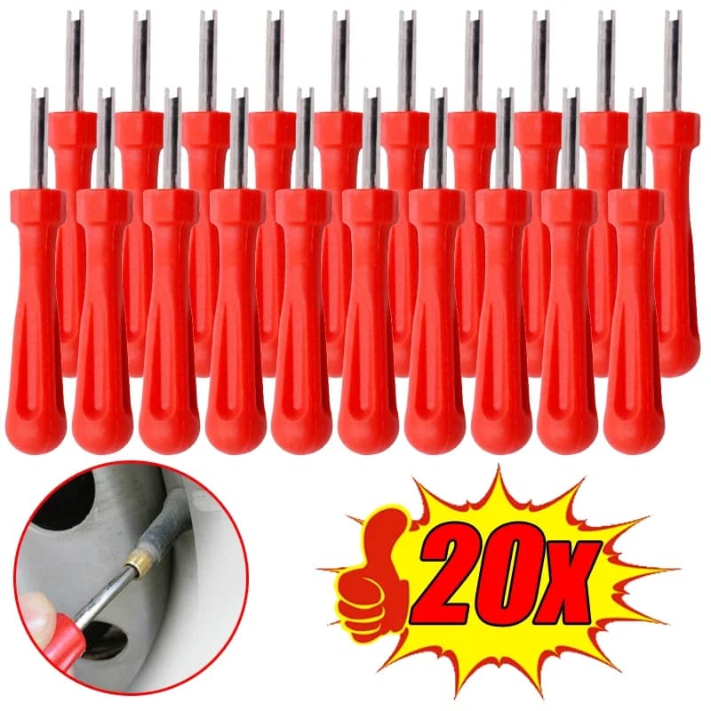 1/20 pcs rubber valve core removal tools for auto bike motorcycle tyre valves tyre valves car rubber valve core repair tools