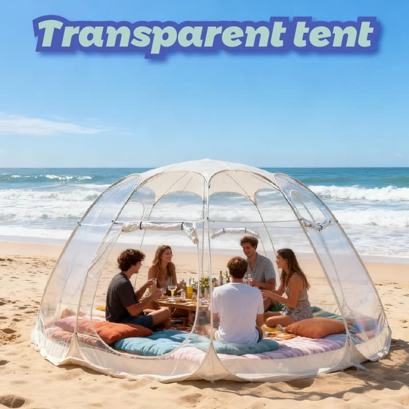 Grande Tenda a Bolla Istantanea Pop-Up, Resistente alle Intemperie, Igloo da Esterno, Pod da Campeggio Oversize, Gazebo da Patio, Protezione dal Freddo