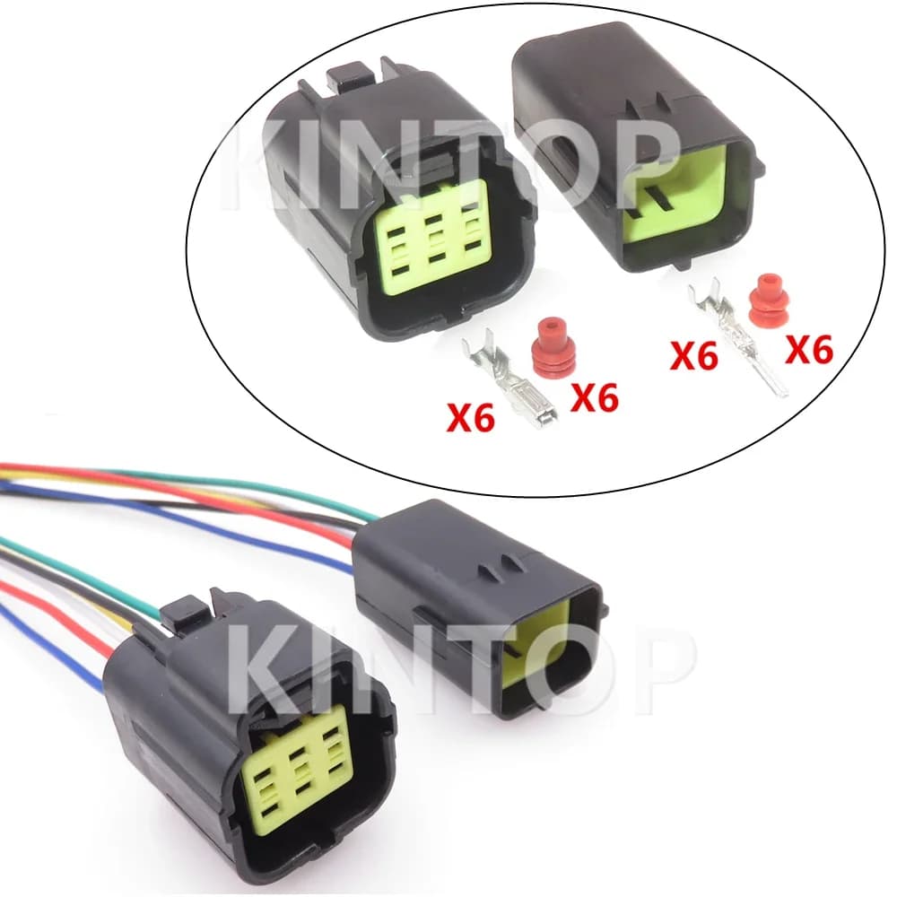 1 Set 6 Pin Auto Pedale Dell'acceleratore Connettore del Sensore AC Assemblea 174262-2 174264-2 174265-7 Auto Cablaggio Presa Impermeabile