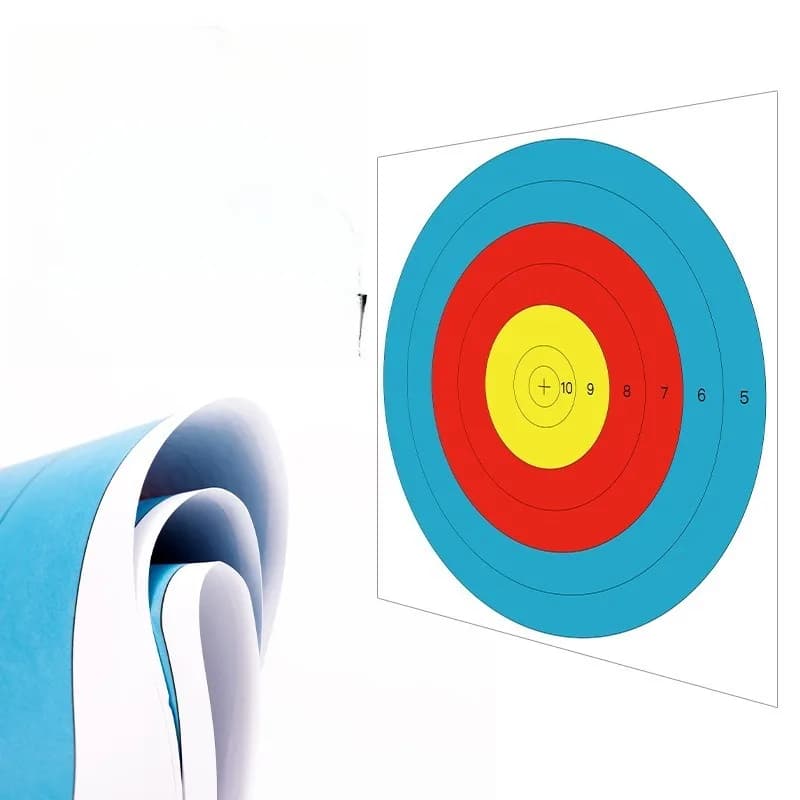 10 pz. Bersaglio da tiro con l'arco a mezzo anello 80 punti, standard da competizione, opaco, accessori per tiro, all'ingrosso