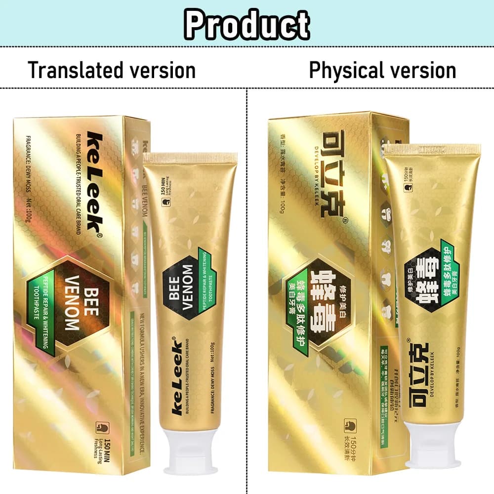 KeLeek Bright Smile Dentifricio alla Menta Pulizia Profonda Sbiancante Alito Fresco Cura delle Gengive Salute Orale Delicato Non Irritante