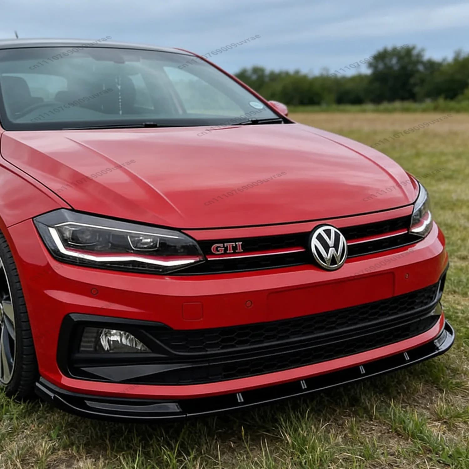 Spoiler Front Max Style ABS, Splitter, Diffuser and Canard for VW Polo 8 AW GTI R-Line 2017-2021 Pre-Lci, Tuning Body Kit