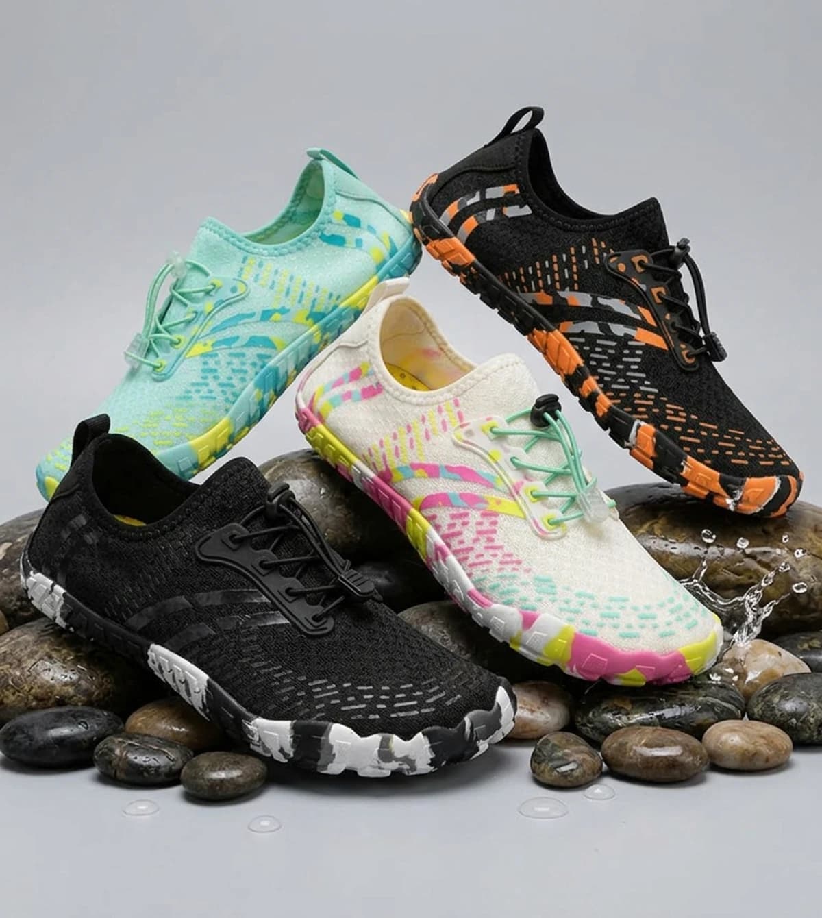 Zero Drop Minimalist Camouflage Water Sports Barefoot Shoes Anti-slip Quick Dry Swim Footwear for River Trekking Indoor Fitness