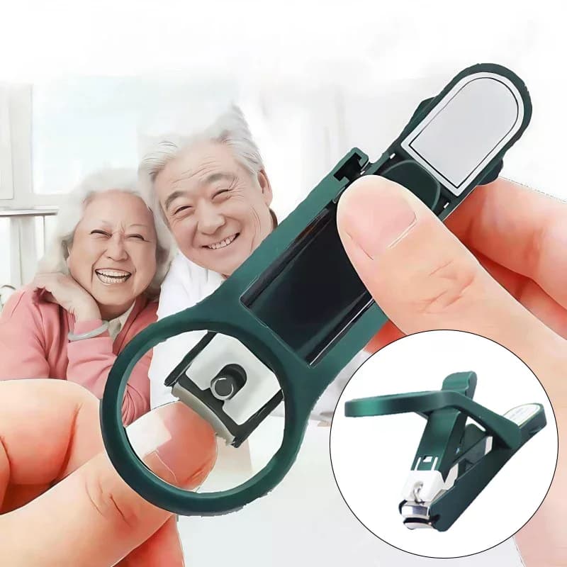 Tagliaunghie con lente d'ingrandimento personalizzata con paraspruzzi