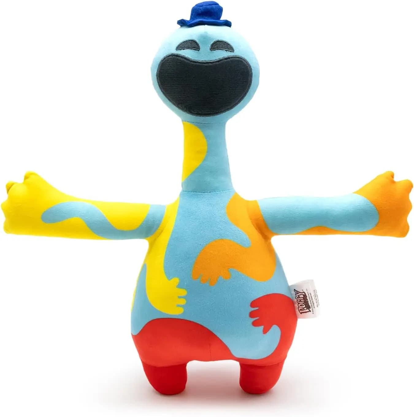 Personaggio peluche Doey Dough, altezza 14 pollici, blu e giallo