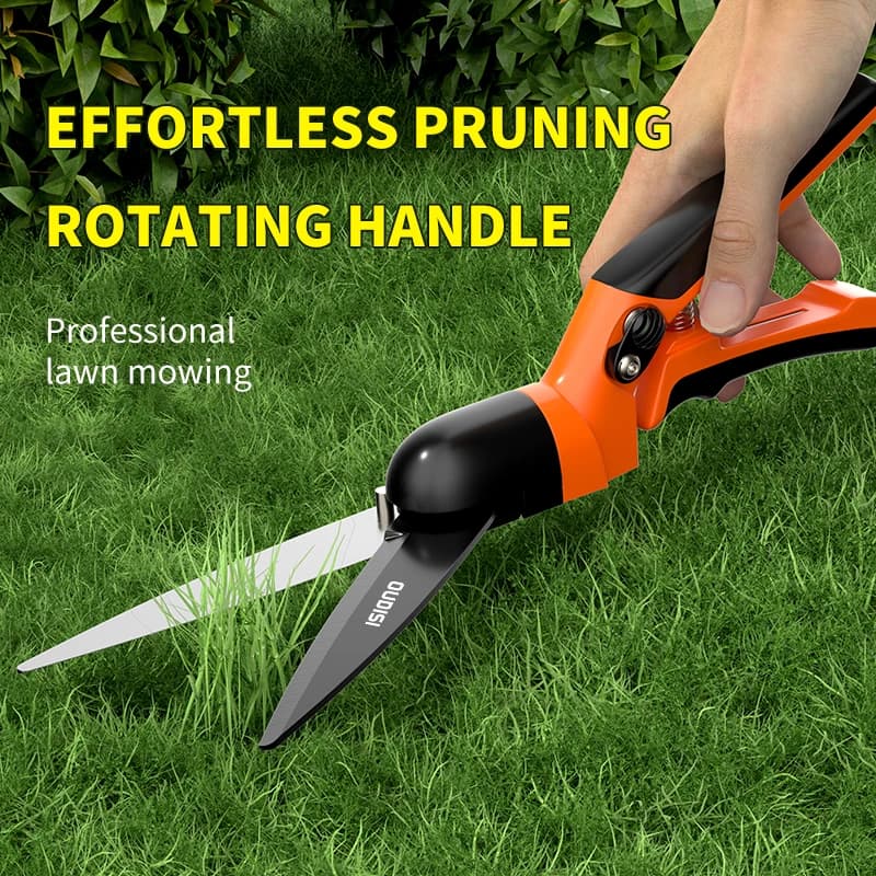 360° SK5 steel professional titanium alloy bypass trimming-super sharp advanced gardening shears, hand-held garden hedge pruning shears, which can easily trim branches, flowers and stems, labor-saving high tension spring, modern metal blade trimmer.