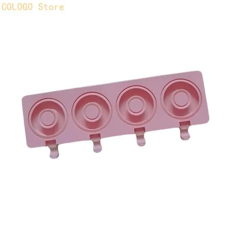 Ice Ice Cream Stampo Vassoio Ice Cubes Making Tool Ciambelle Forma Silicone Ghiaccioli Stampo per alimenti per bambini Ice