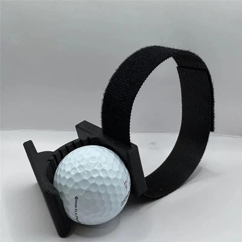 A64T 2 in 1 for Golf Ball Tee Holder with Quick-Draw Release, Black Nylon Plastic for Golf Ball Holder for Club Bag, Easy