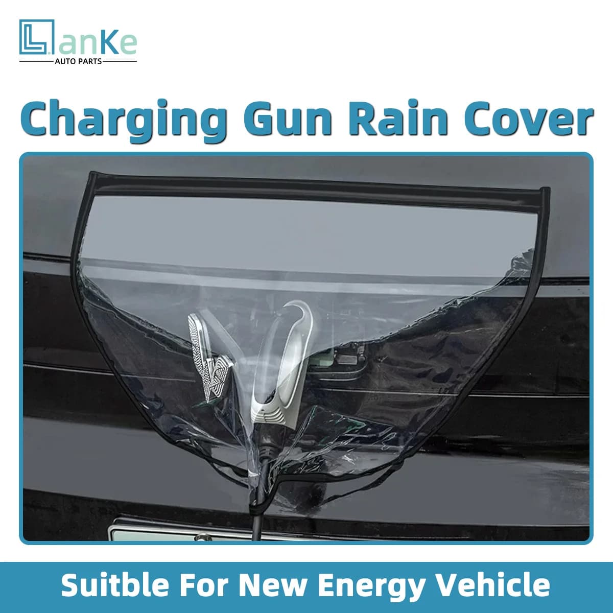 Lanke Magnetic Car Charging Port Rain Cover,Fit For Tesla Effective rainproof dustproof,Vehicle Rain Snow Shield Car Accessories
