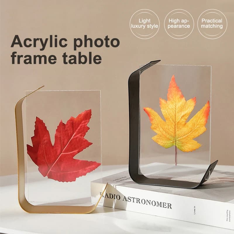 DIY Picture Frame Creative Acrylic Photo Frame Modern Luxury Wedding Graduation Picture Display Desk Decor Marco De Fotos