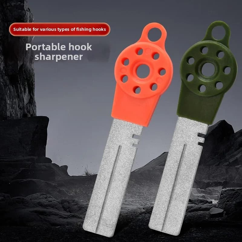 For Tackle Box Organization Hook Sharpener Stone Compact Design Fishing Sharpener Fishing Tool Portable Hook Tool