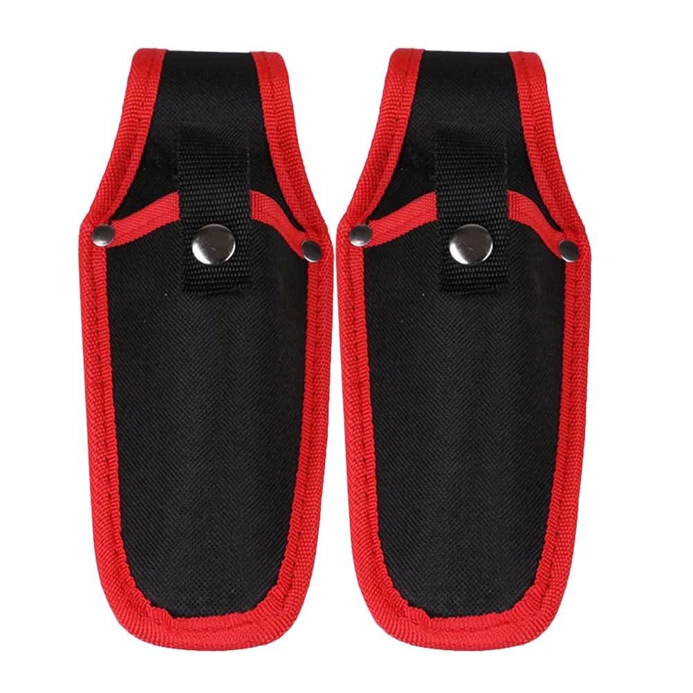 2 Pezzi Custodia Premium in Tela per Forbici da Giardinaggio, Porta Forbici con Clip da Cintura e Chiusura a Scatto, Resistente alla Ruggine