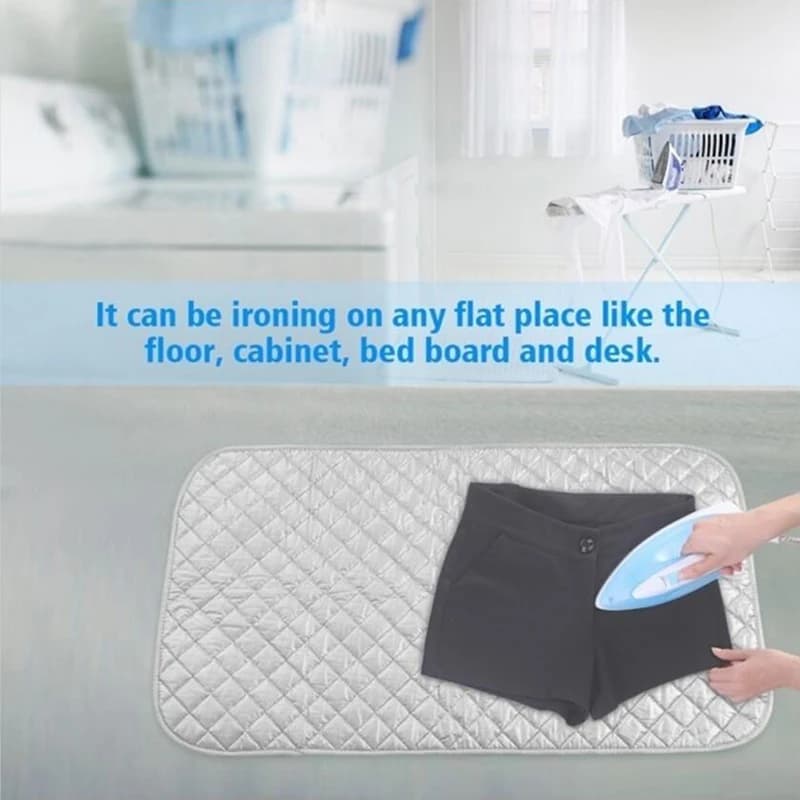 1 Pezzo Tappetino da Stiro Resistente al Calore 48x85cm/60x55cm, Copertura Protettiva per Lavatrice e Asciugatrice, Protezione per Vestiti