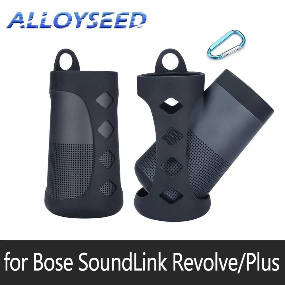Custodia per Bose SoundLink Revolve/Revolve Plus 1 2 custodia protettiva in Silicone custodia antiurto con accessorio per moschettone