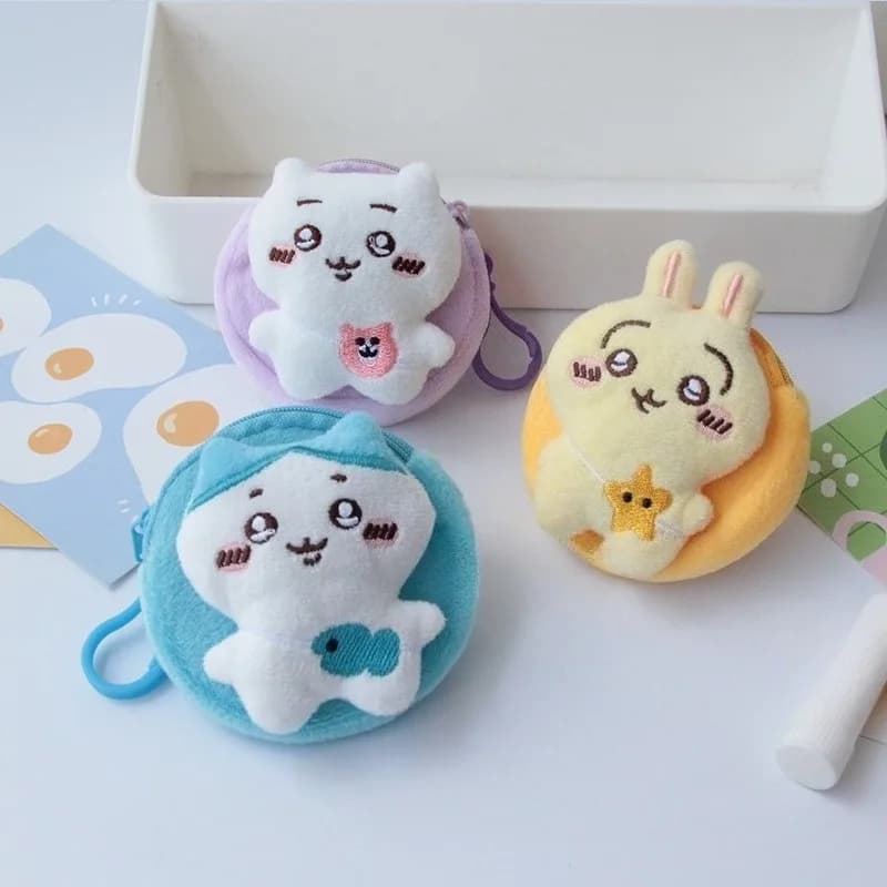 Hot Cartoon Chiikawa Usagi Zero Wallet Lipstick Storage Bag Earphone Bag Key Bags Bestie Cute Schoolbag Charm Gifts