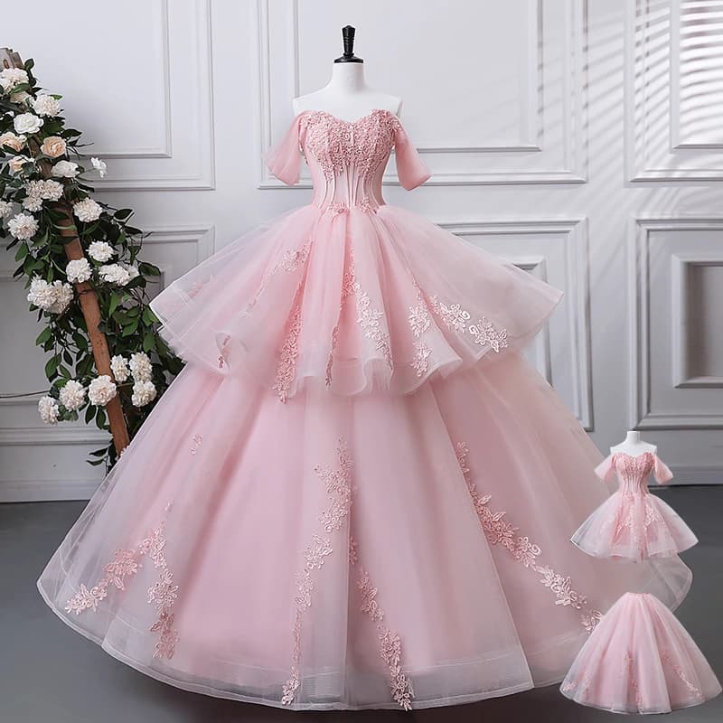 Sonhar Vestidos Party Dresses 2 In 1 Sweet 15quinceanera Dresses Ball Gown Detachable Skirt High-end Prom Gown Customized Color