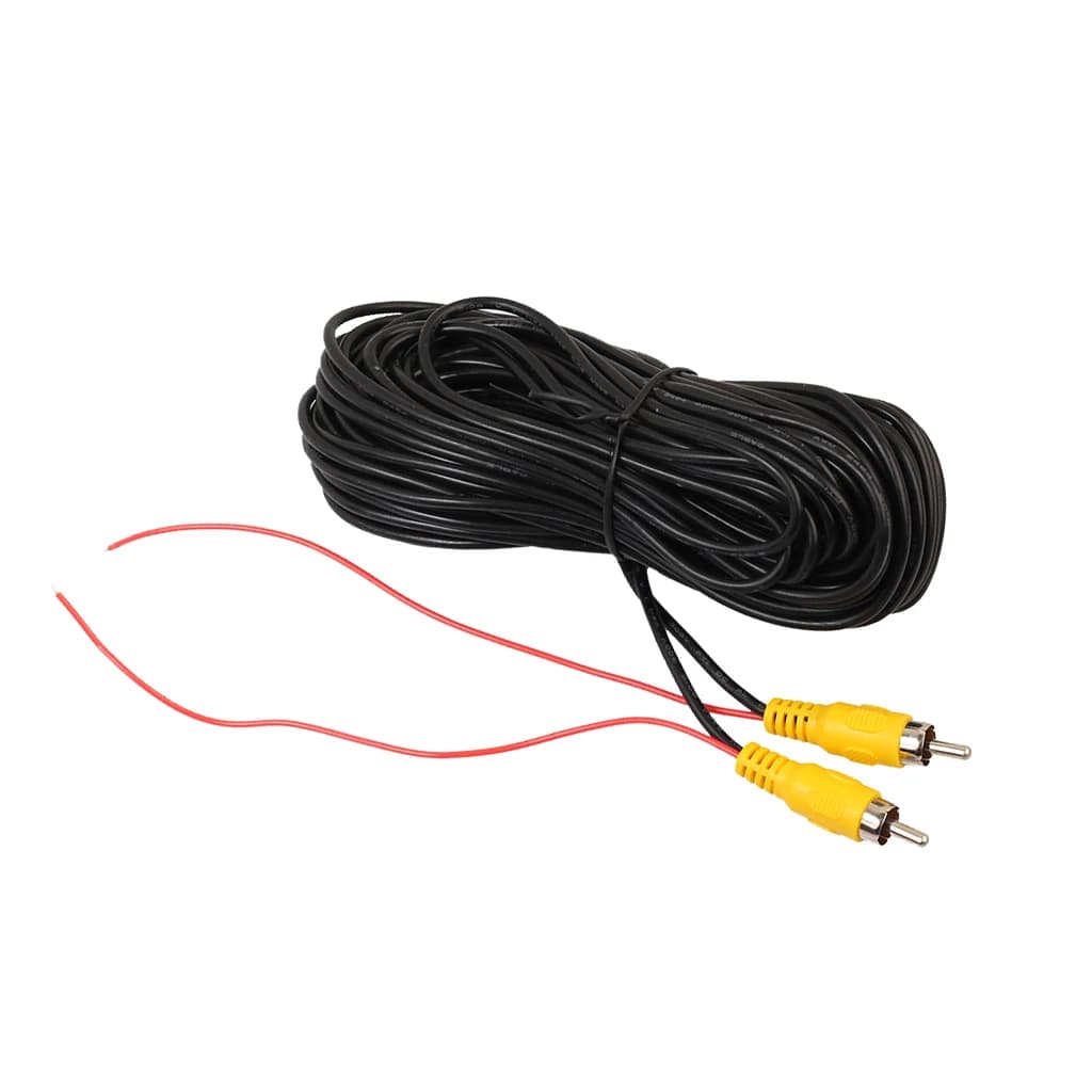 Weatherproof RCA Extension Video Cable for Car Camera Recorder Dashcam Reverse Camera Use