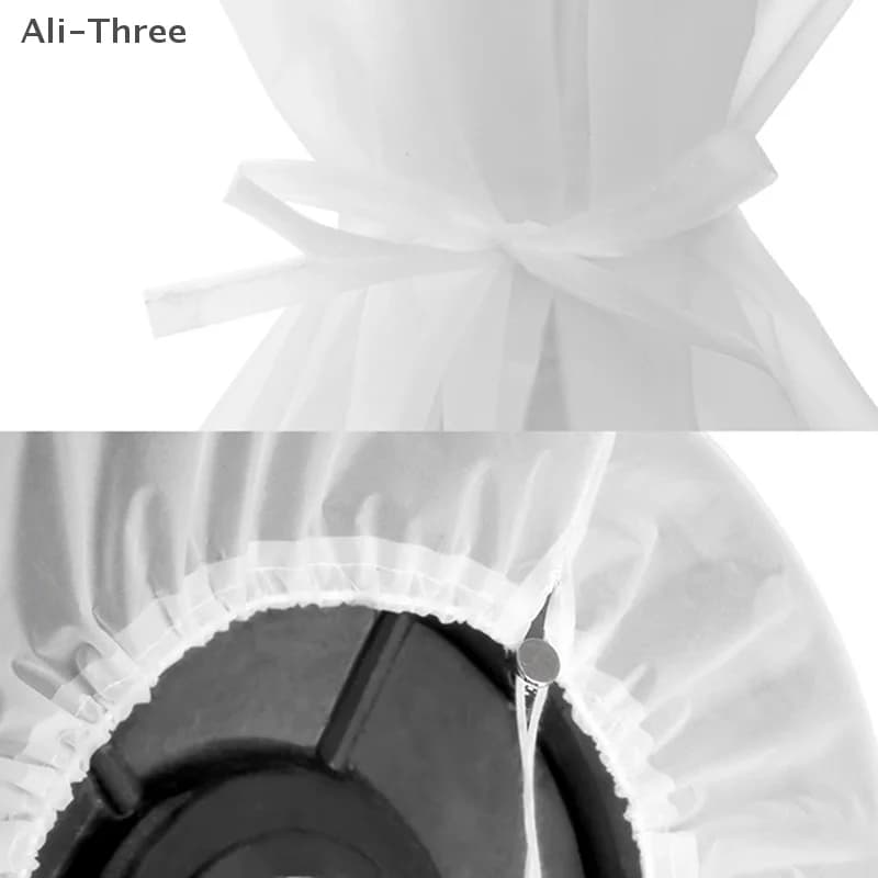 1 pezzo di copertura della ventola Copertura di protezione della ventola elettrica Protezione di sicurezza per bambini Copertura della rete Copertura antipolvere Sacchetto per la polvere del ventilatore elettrico