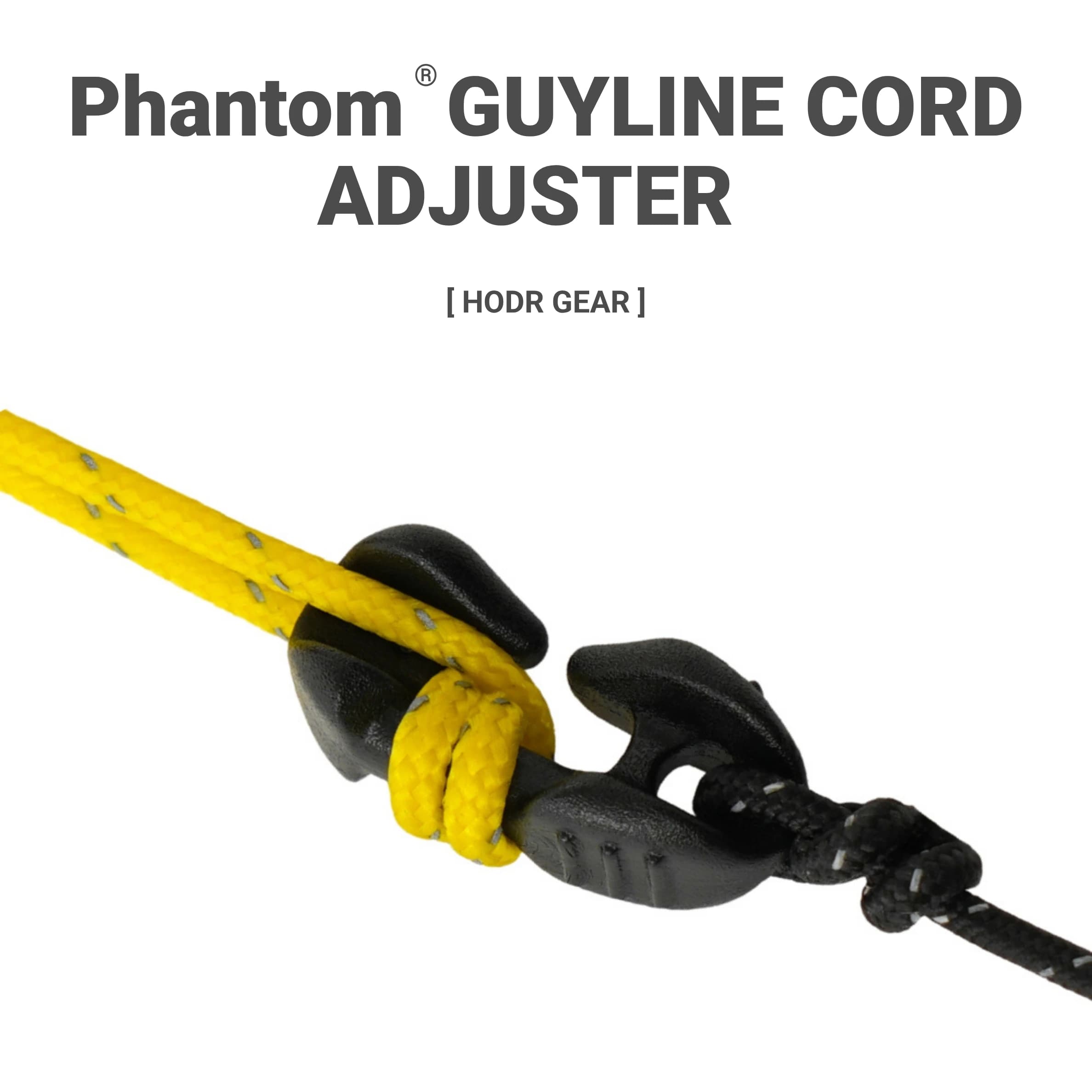 Duraflex Phantom Guyline POM cable regulator Micro 1.5-4 mm, 1.6 G for curtains and tarpaulins - Ultralight camping equipment