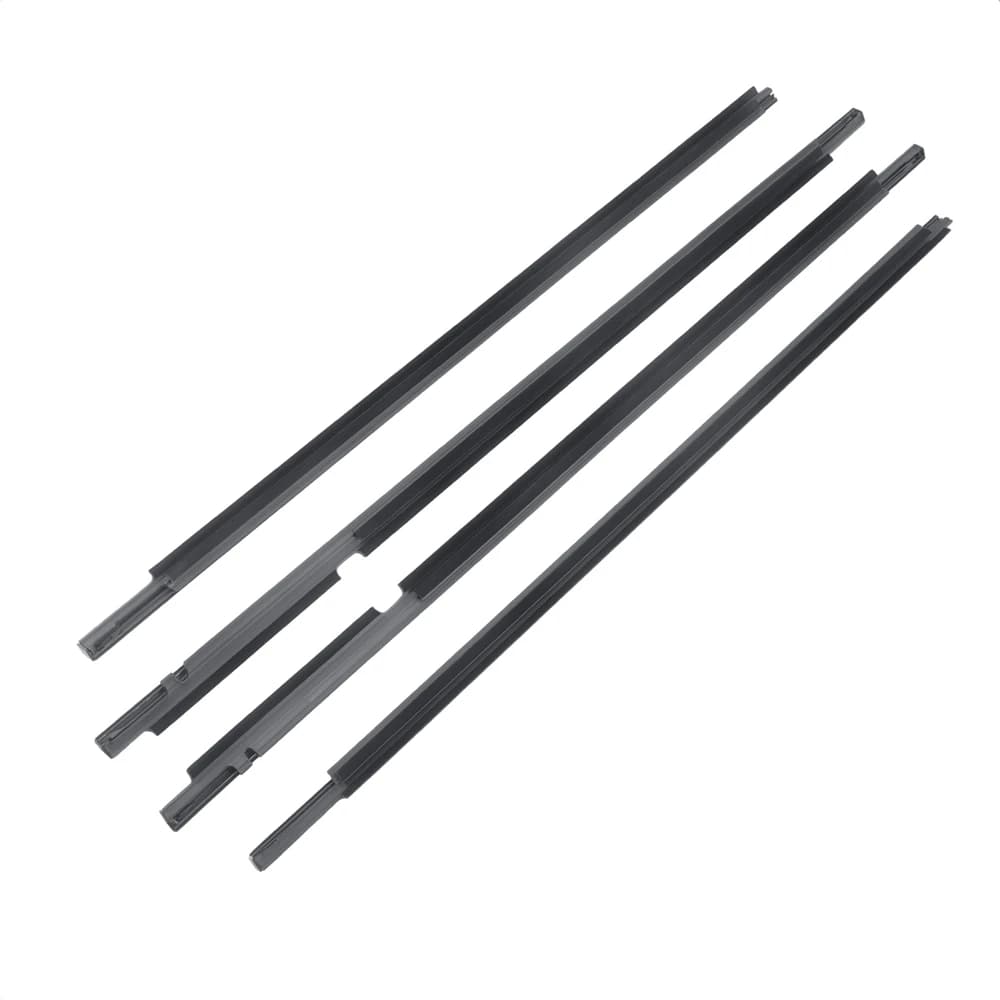 Set di guarnizioni per modanatura di strisce meteorologiche per cintura porta 4 pezzi per 2003 2004 2005 2006 2007 2008 Toyota Corolla Altis 4 porte