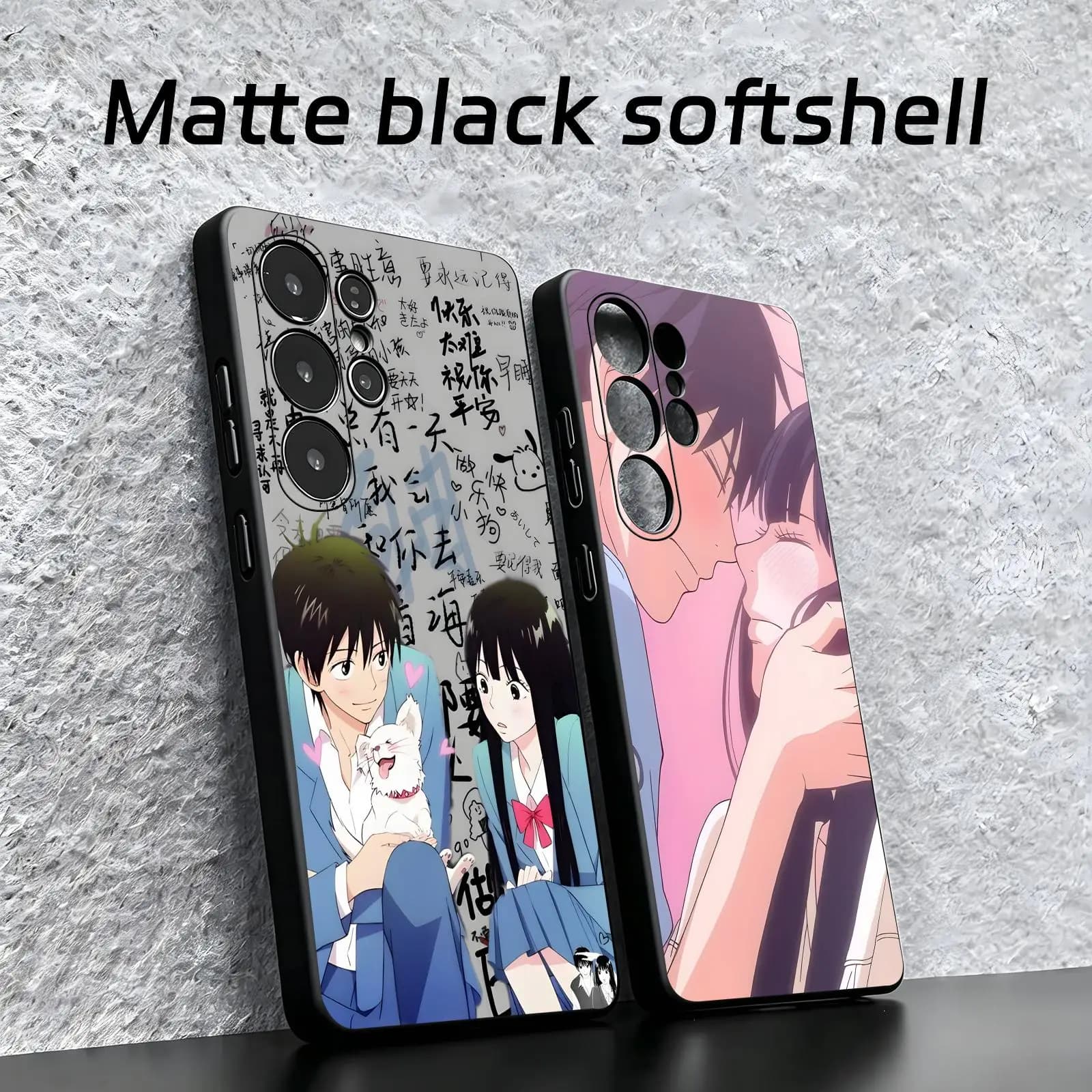 Cover per telefono Anime Kimi ni Todoke per Samsung S26 S25 S24 S23 S22 S21 S20 Ultra Note20, morbida, nera, antiurto