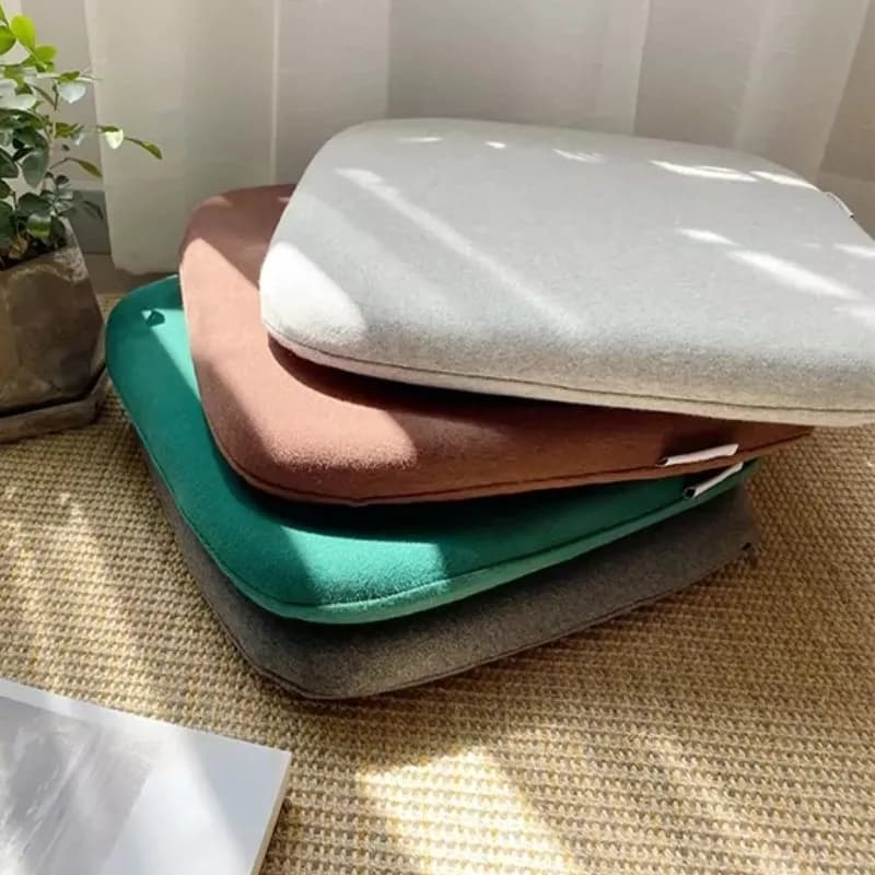 Chair Soft Cushion Memory Foam Seat Cushion Dining Chair Pad with Zipper Square Meditation Gift Cushion for Stool Chair Coffee