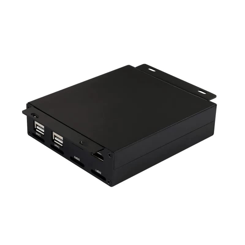 Waveshare CM4-IO-POE-BOX-B, mini-computer PoE (tipo B) basato sul modulo di elaborazione Raspberry Pi 4 (NON incluso), custodia in metallo,