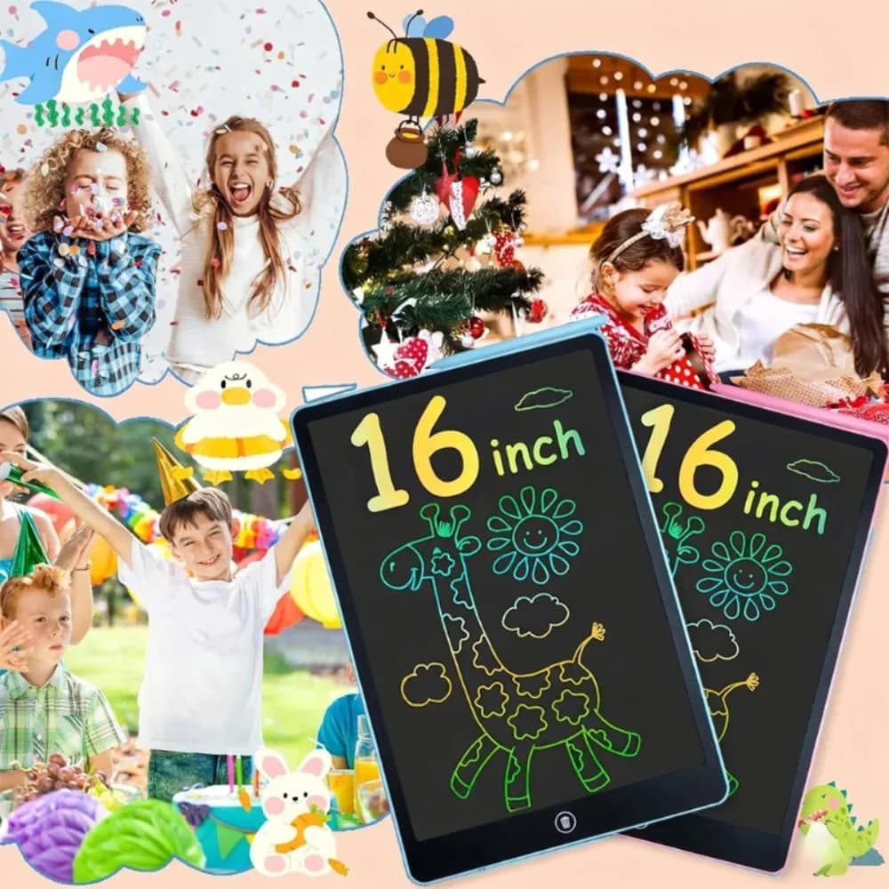 Tavoletta grafica LCD da 16/12/10/8.5/8.2/6.5/4.5 pollici, tavoletta per disegno a colori, regali di compleanno/Natale/giocattoli da viaggio per bambini di 3 4 5 6 7 8 anni