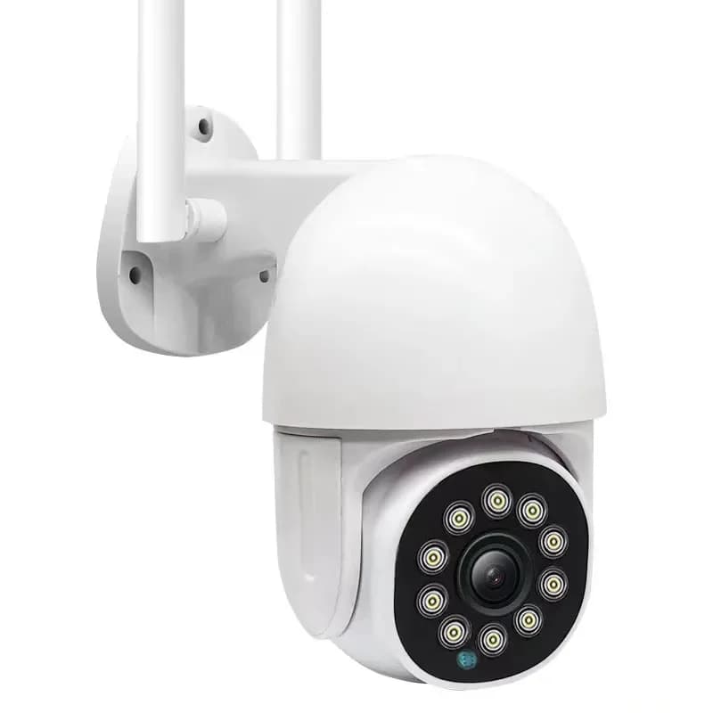 Telecamera IP Dome PTZ 2MP 1080P con App Eseecloud, Visione a Colori, Interfono, Rilevamento Umanoide AI, Sicurezza Domestica CCTV, Baby Monitor