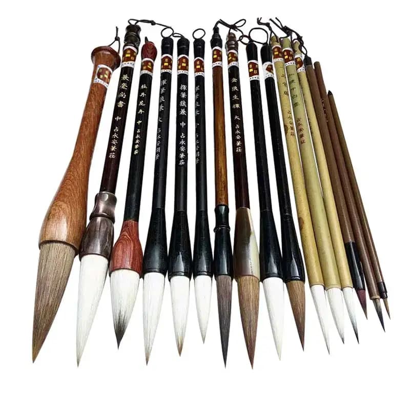 Chinese Traditional Calligraphy Brush Pen Landscape Art Painting Brush Multiple Hair Writing Brushes Set Tinta China Caligrafia