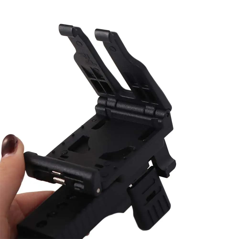 360 ° Supporto Girevole per Torcia con Sgancio Rapido, Porta Torcia da Cintura Portatile, Custodia Multifunzionale Robusta per Torcia
