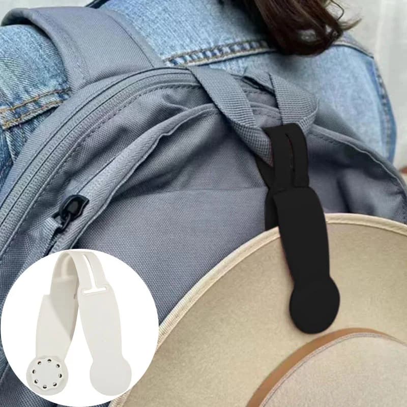1-5PCS Silicone Anti-Smarriage Support with Portable Magnetic Clip for Backpack Travel Bag Sun Hat Free Hand Organizer