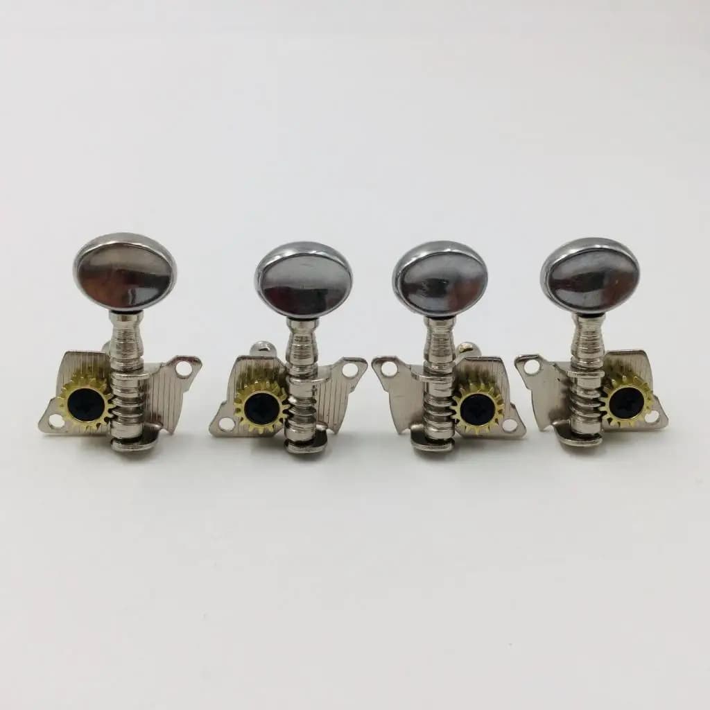 Metal Tuning Peg Guitar String Button Ukulele Machine Heads Accessory for 4 String Mini Guitar Set