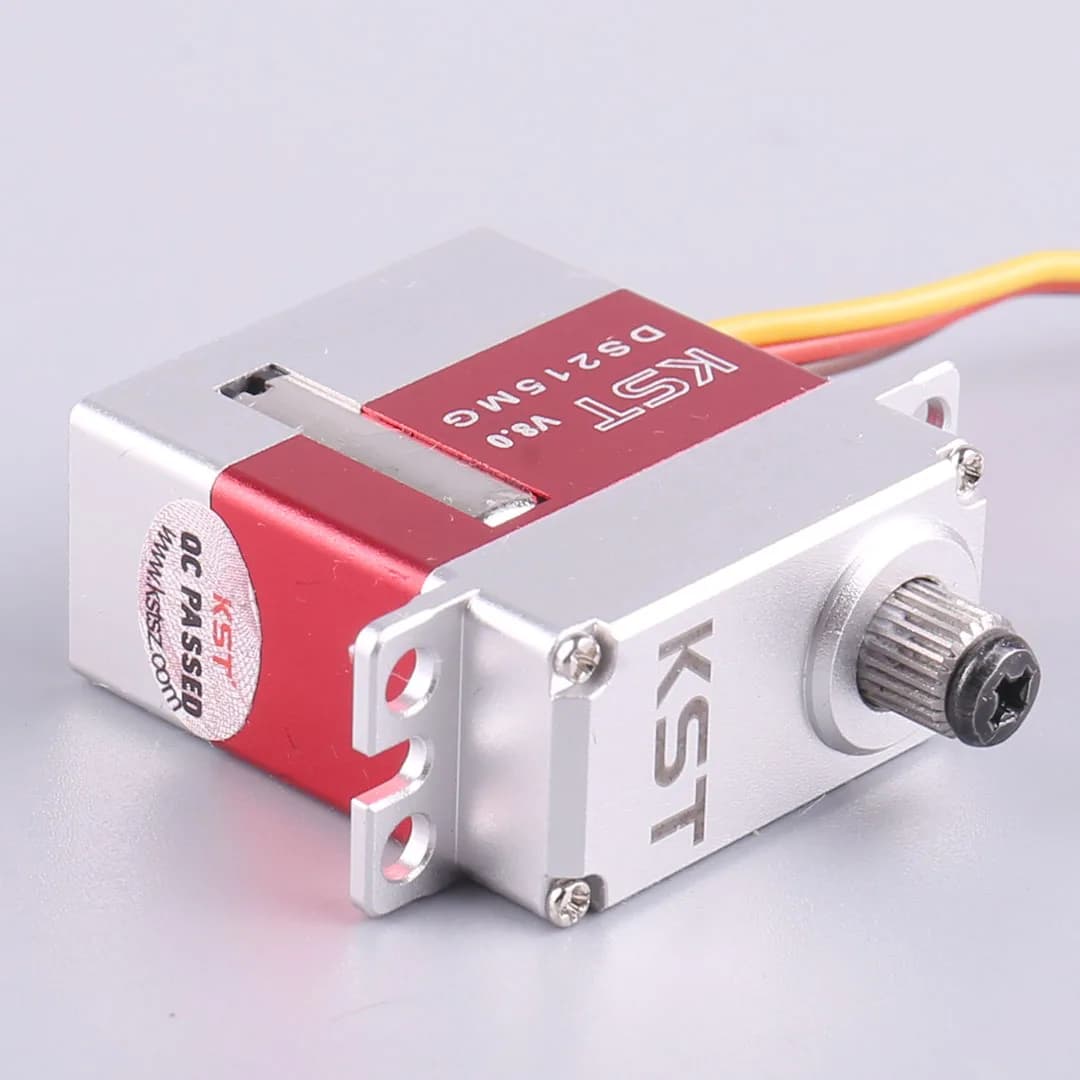 Servo Digitale Coreless KST DS215MG V8.0 HV per Elicottero RC, Servo con Swashplate Interamente in Metallo, Funzionamento Coreless ad Alta Tensione