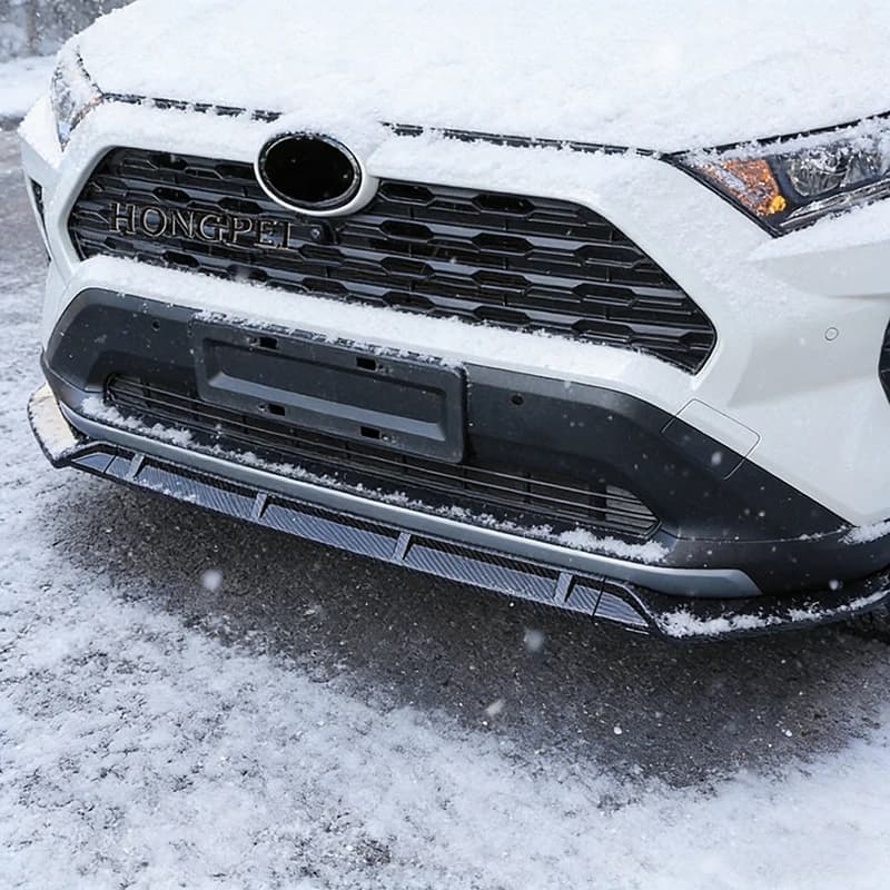 Car Accessorie For Toyota RAV4 2019-2023 Front Bumper Lip Diffuser Protector Decorative Cover Trim Auto Styling