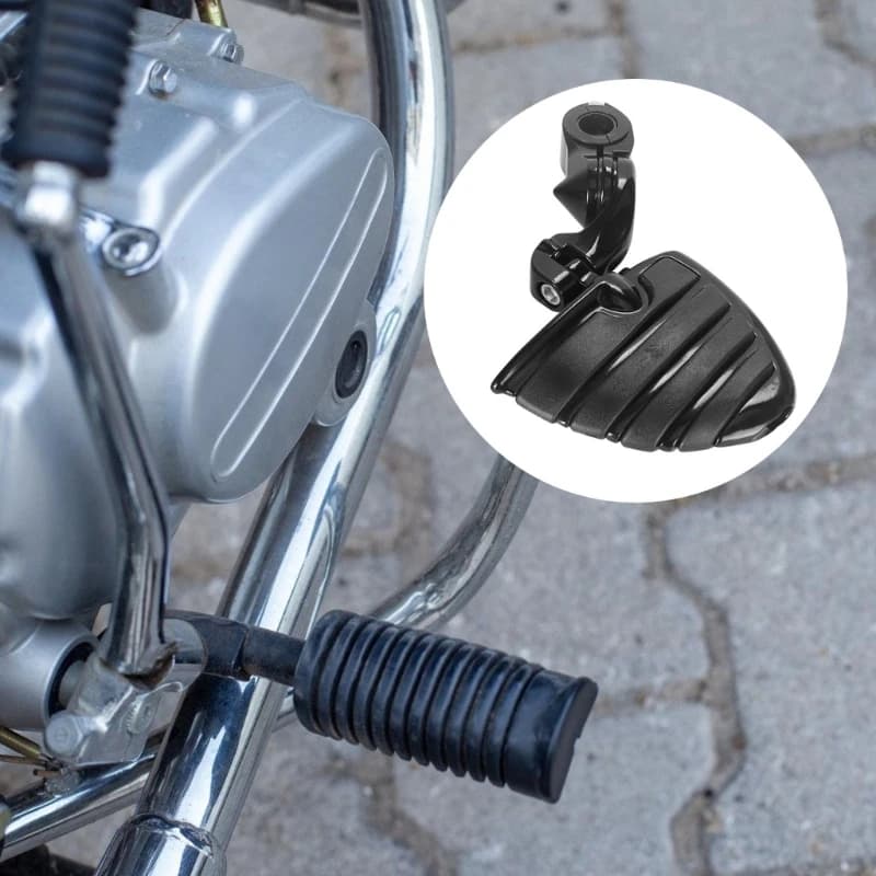 A2UC Easy Installa antislip poggiapiedi in alluminio in gomma footpegs poggiapiedi a pedale