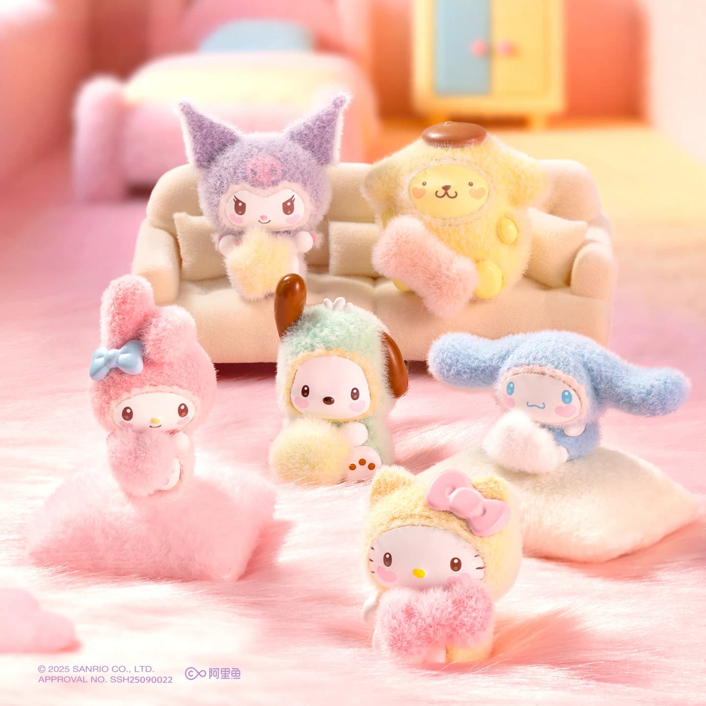 Collezione di Miniature di Personaggi Sanrio in Scatole Sorpresa: Hello Kitty, Pochacco, My Melody, Cinnamoroll, Bambole Floccate, Regali per Bambini