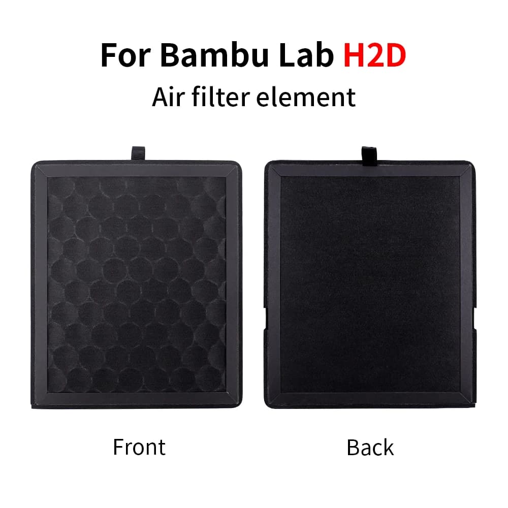 Per Bambu Lab H2D Elemento del filtro dell'aria Sostituzione del filtro del purificatore d'aria a carbone attivo per accessori per stampante 3D H2D