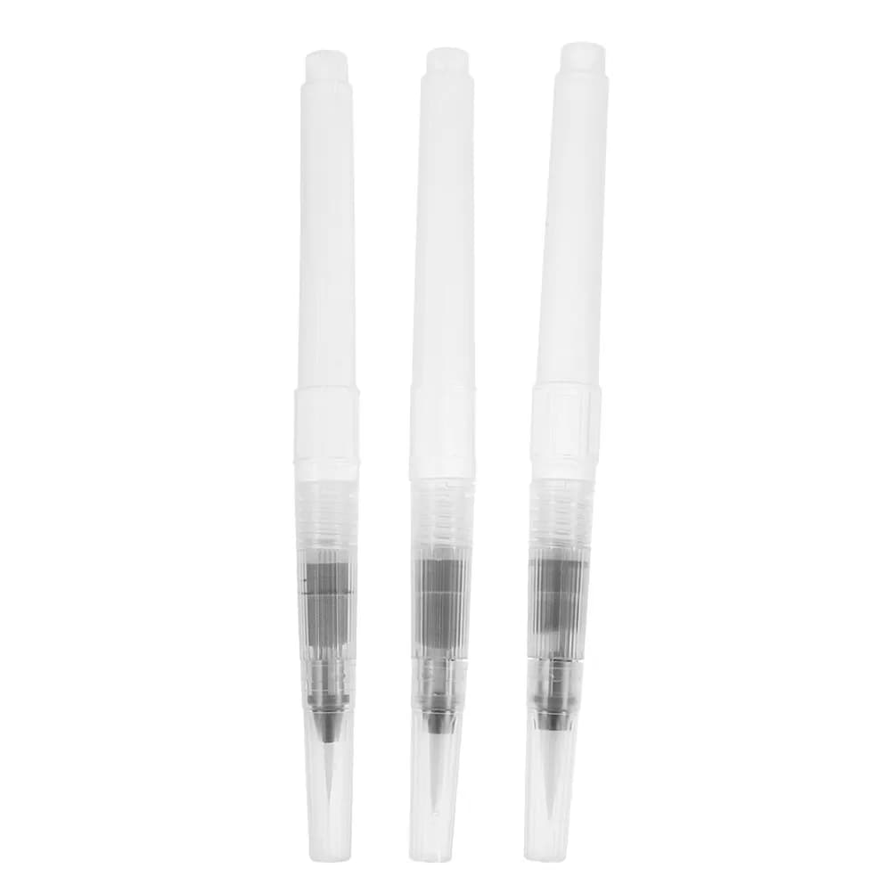 3Pcs Refillable Watercolor Brush Pens Complete Art Set Vibrant Flow Control for Watercolor Painting Coloring Calligraphy Drawing