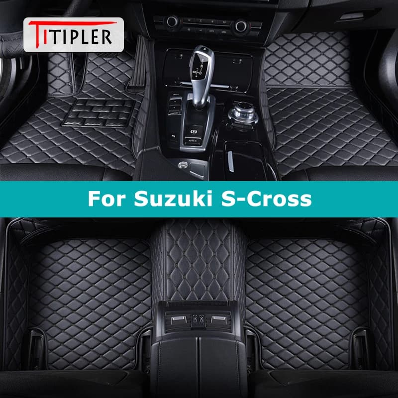 Tappetini Auto personalizzati TITIPLER per Suzuki S-Cross 2014-2021 tappeti Auto accessori Coche piedi
