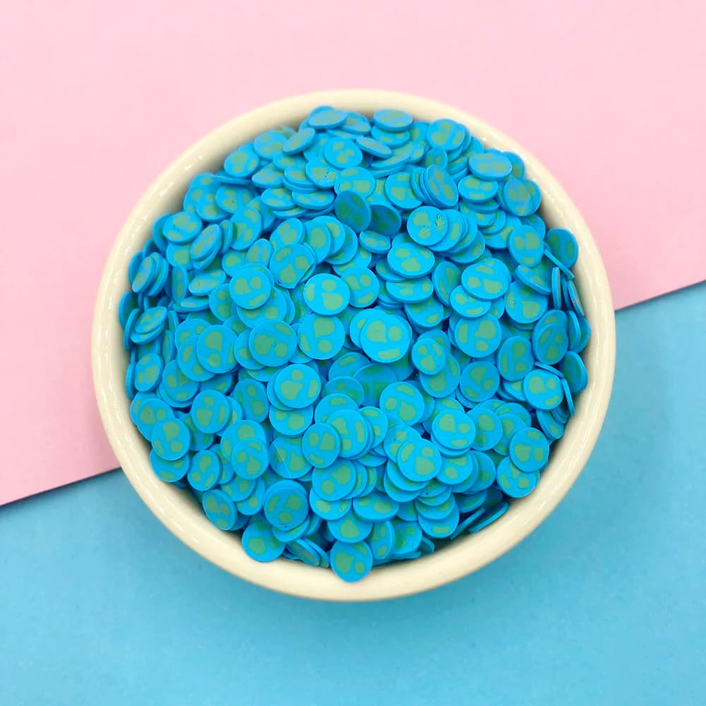 100g fette a forma di terra blu argilla polimerica spruzza per melma riempimento artigianato a mano unghie arte fai da te natale decorazione di Halloween