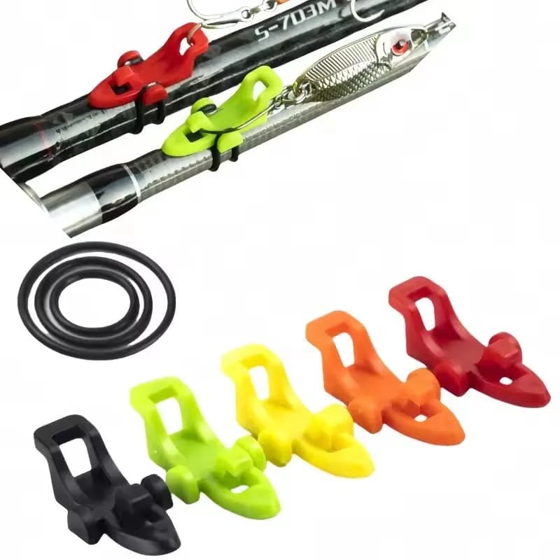 10/20/30pcs Fishing Rod Pole Hook Keeper Lure Bait Holder Lure Accessories Jig Hooks Safety Keeping Holder Fishing Tool