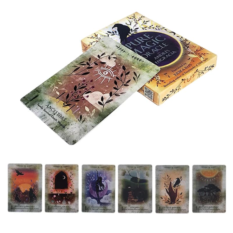 Mazzo di divinazione dei tarocchi di carte oracoli magiche pure