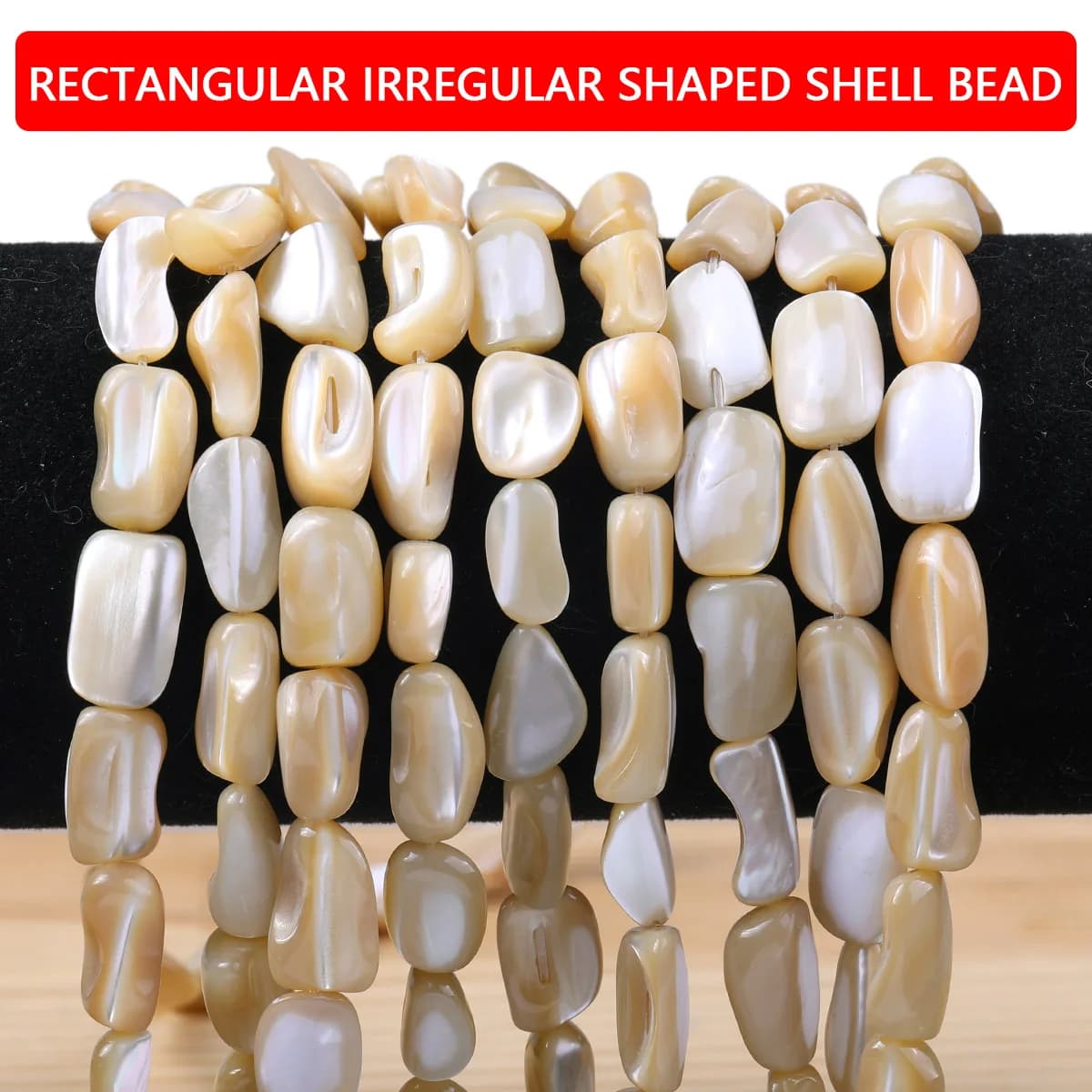 8x15mm Natural Shell Rectangular Handmade DIY Jewelry Making Bead Loose Beads Bracelets Necklaces Decorative Accessories