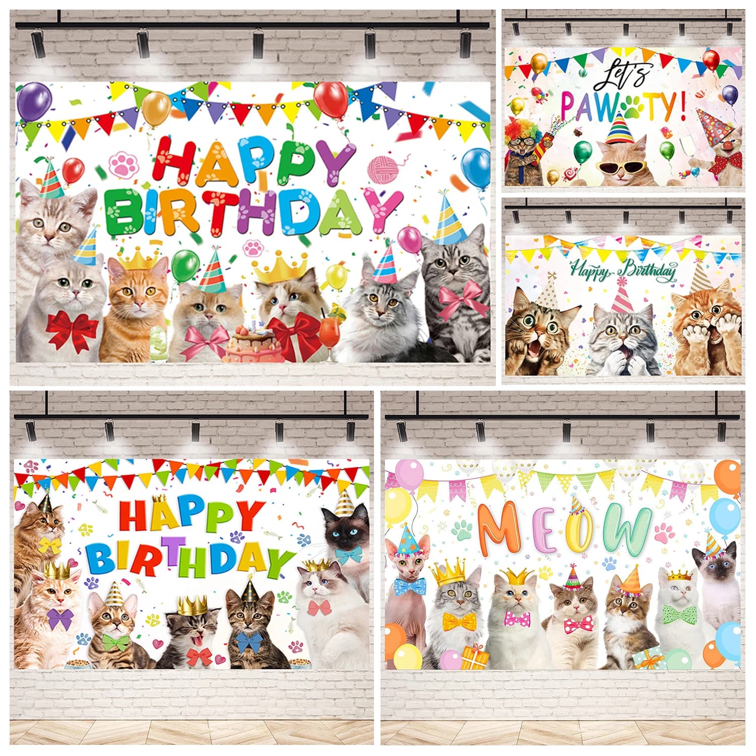 Puppy Dog Pet Party fondali Cute Cat Dog bambini compleanno a tema Baby Shower Decor fotografia sfondi puntelli studio