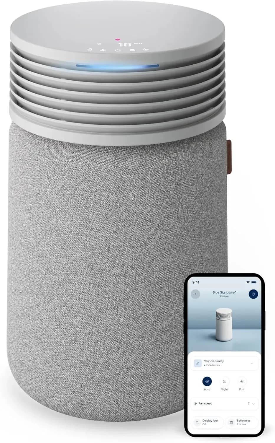 Blue Signature SP3i Air Purifier for Medium Rooms up to 498 sq ft, HEPASilent Filtration, WiFi Smart Control, Auto Mode, Odor &